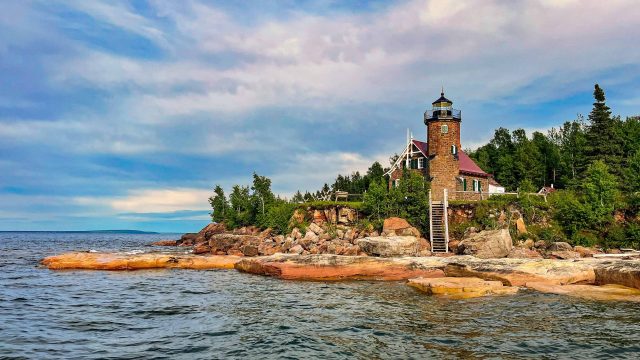 Sand Island Lighthouse Shoreline View 3